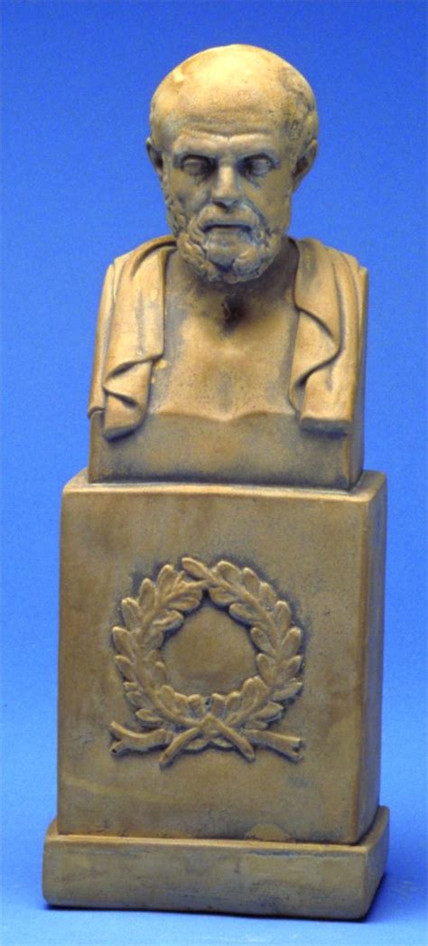 Hippocrates Bust Sculpture 12" High