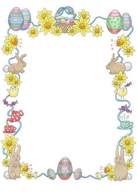 Easter Border | Easter templates, Easter printables free, Easter frame