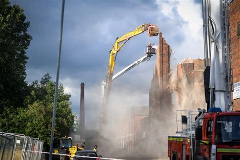 What's left of a former cotton mill is now being demolished after a ...