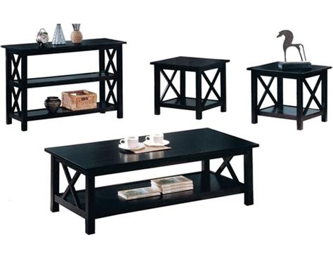 Black Coffee And End Table Sets Furniture