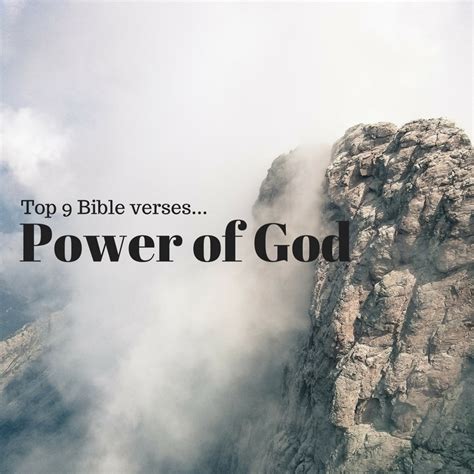 Top 9 Bible Verses-Power of God - Everyday Servant