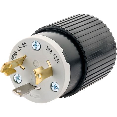 30 Amp 125V NEMA L5-30 Twist Lock Plug at Grizzly.com