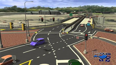 Diverging Diamond Interchange Animation - YouTube