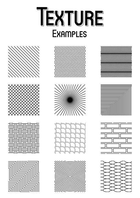 9 Best Images of Drawing Texture Worksheet - Art Texture Worksheet, Art Texture Drawing Examples ...