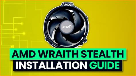 AMD Wraith Stealth Stock CPU Cooler Installation Guide - YouTube