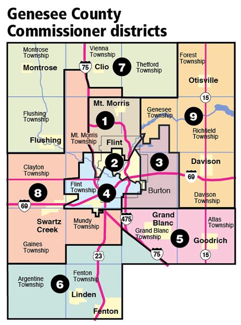 Map Of Genesee County - Map Of West