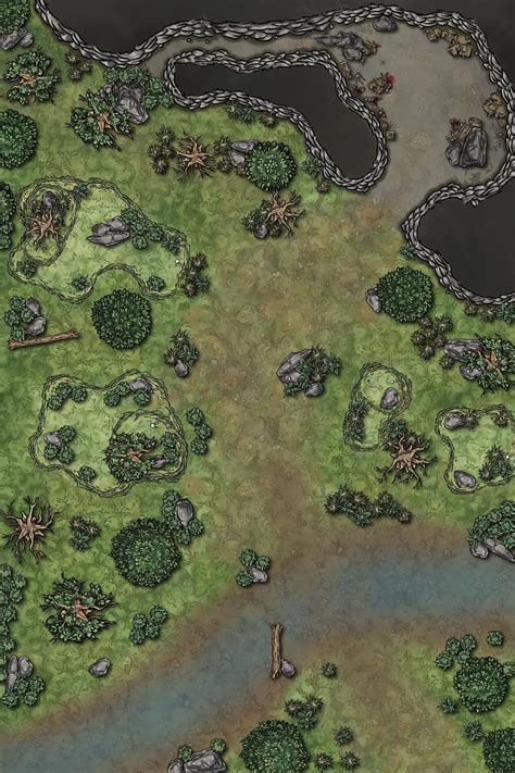 Troll cave watercolor | Inkarnate - Create Fantasy Maps Online