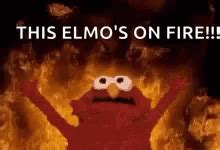 Elmo Hell GIF - Elmo Hell Flames - GIF 탐색 및 공유