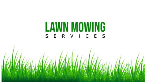 Lawn Mowing Business Card Front Template | PosterMyWall