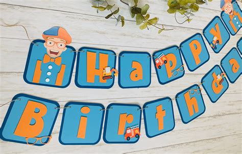 Blippi Inspired Birthday Banner Blippi Party Banner Blippi - Etsy in ...