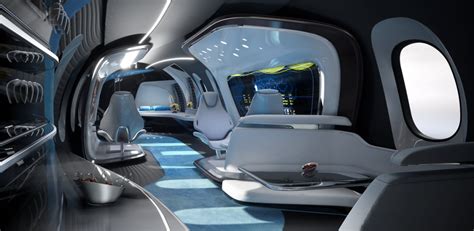 Concept of the Bombardier Global 8000 interior from AUFEER DESIGN is combination of comfort and ...