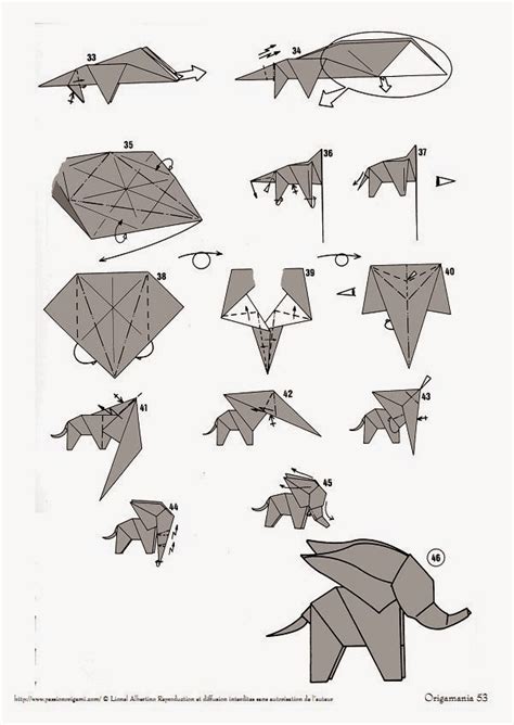 origami elephant instructions ~ art and craft projects easy