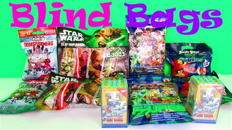 Super Surprise Blind Bag Toys Opening With Angry Birds Mashems, Star ...