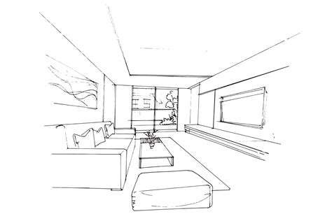 Living Room Sketch Images | Baci Living Room