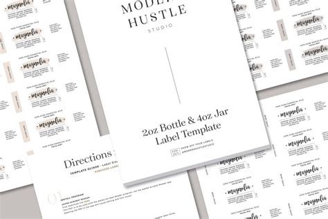 Bottle & Jar Labels - Template | Printing labels, Label templates, Jar labels