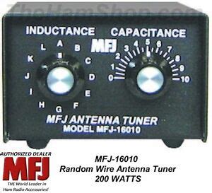 MFJ-16010 Random Wire Antenna Tuner, 200 Watts, 160 - 10 Meters | eBay