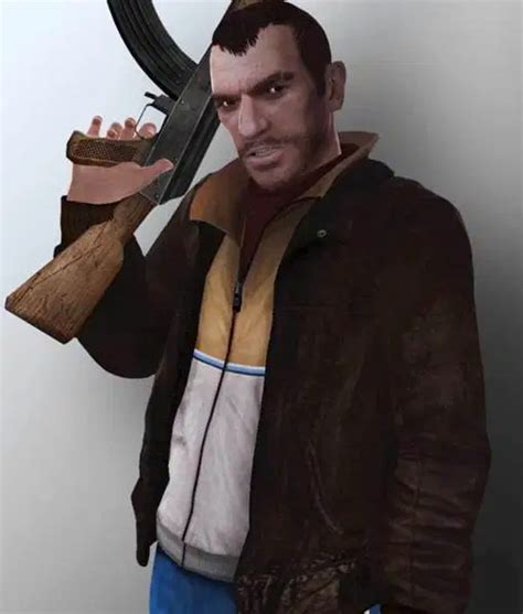 Grand Theft Auto IV Brown Leather Niko Bellic Jacket