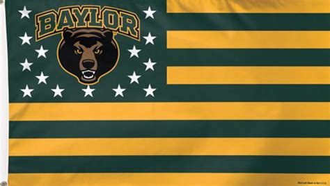 Baylor University Bears Stars & Stripes Deluxe Grommet Flag - Briarwood ...