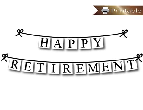 Happy Retirement Free Printable - PRINTABLE TEMPLATES