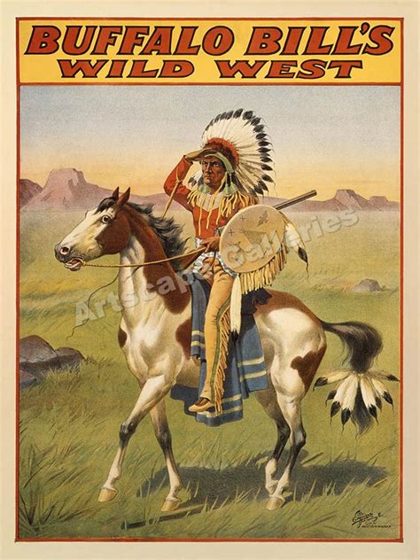 1912 Buffalo Bill Wild West Show Advertising Poster - 18x24 | eBay