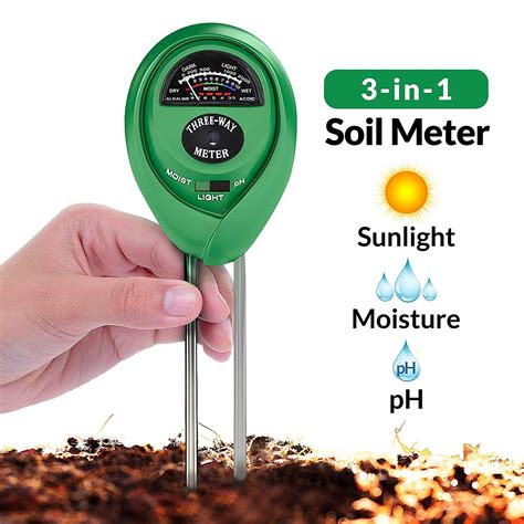 Soil pH Meter, 3-in-1 Soil Test Kit For Moisture(No Battery Needed) Best Offer Home, Garden and ...