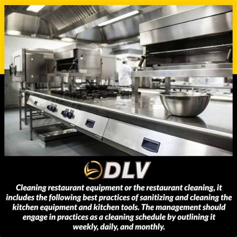 Cleaning restaurant equipment or the restaurant cleaning, it includes the following best ...