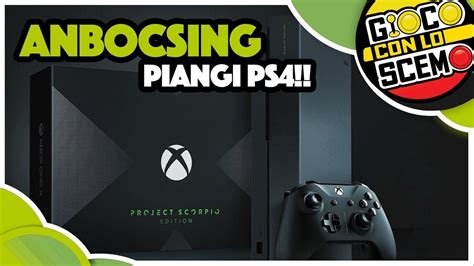 Xbox One X Project Scorpio Edition Unboxing Italiano - YouTube