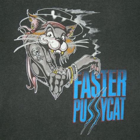 vintage FASTER PUSSYCAT 1987 TOUR T-SHIRT