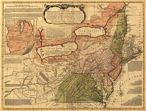 "Middle British Colonies in America" map from 1771 [1,945 x 1,488 ...