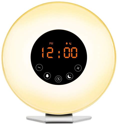 Amazon.com: NakaLight Wake Up Light Sunrise Alarm Clock for Heavy ...