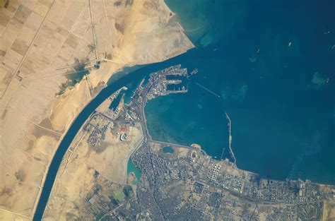 Egypt: The Port of Suez and the Gulf of Suez photographed on 30 ...