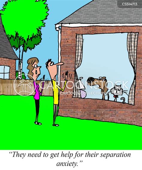 Separation Anxiety Cartoons and Comics - funny pictures from CartoonStock