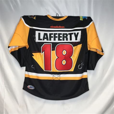 AHL Authentic - 2019-20 Wilkes-Barre/Scranton Penguins SpongeBob SquarePants Jersey Issued to ...