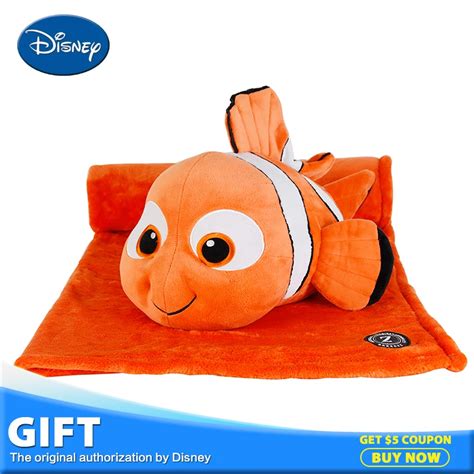 Disney 40cm Nemo Plush Toy Stuffed Peluches Doll Multifunctional Toys Brinquedos With Rest Warm ...