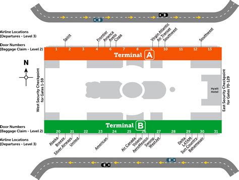 Orlando Airport Map - MCO Terminals Guide