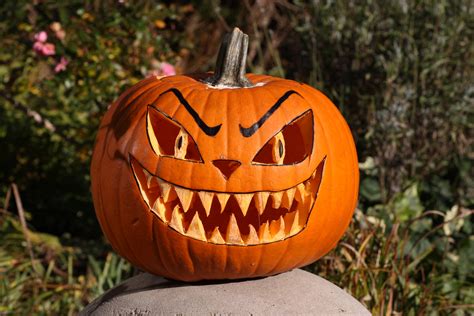 Free Images : orange, pumpkin, halloween, holiday, gourd, jack o lantern, face, vegetables ...