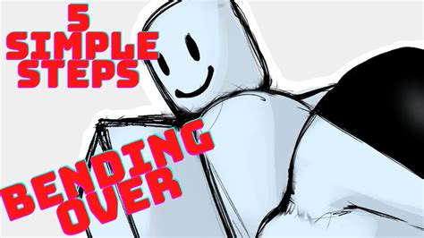 HOW TO DRAW A ROBLOX THICC AVATAR BENDING OVER FROM BEHIND IN 5 SIMPLE STEPS || Roblox R63 🥵🥵 ...