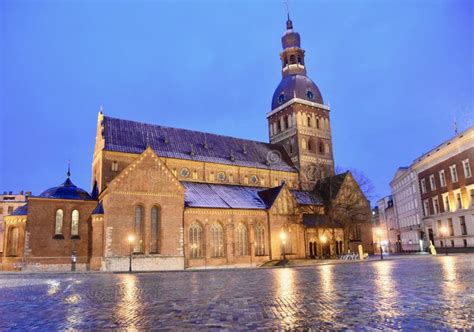 Riga cathedral stock image. Image of cobbles, cathedral - 91466227