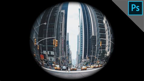 Create a fisheye lens effect | PHOTOSHOP TUTORIAL - YouTube