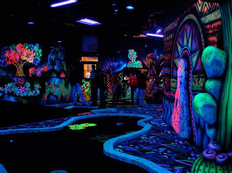 Putt 'n' Glow | This unique miniature golf course is done in… | Flickr