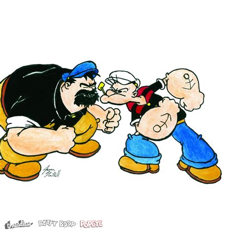 Score Popeye vs. Bluto by jasonnuttall on Threadless