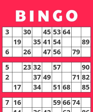 90 Number Bingo Cards - mobload
