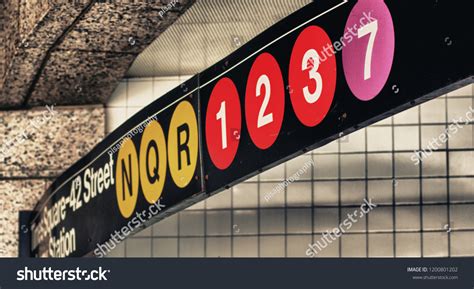 New York City Manhattan Subway Signs Stock Photo 1200801202 | Shutterstock