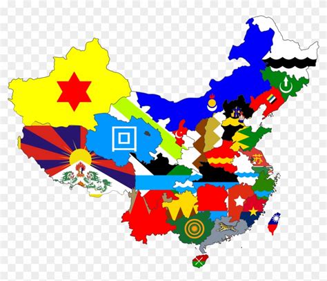 Flag-map For Provinces Of China - Map Of China - Free Transparent PNG ...