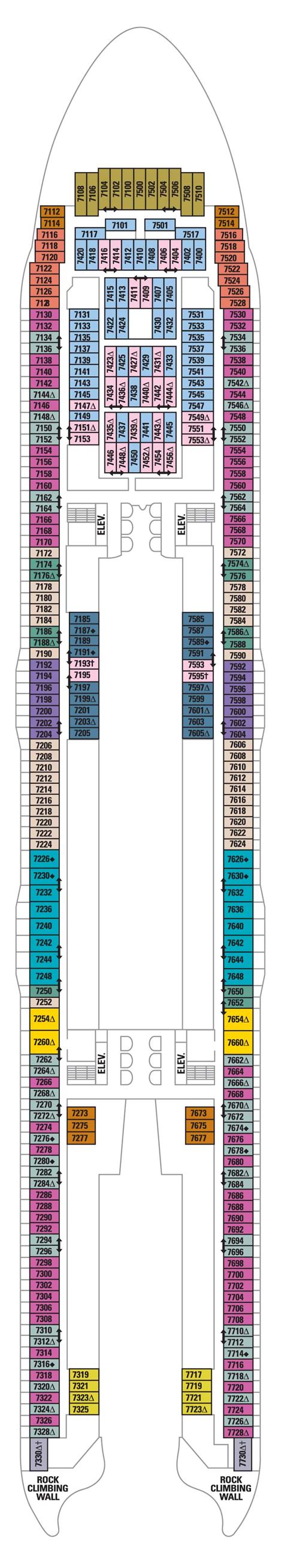 Deck 7 - Allure of the Seas Deck Plans | Royal Caribbean Blog