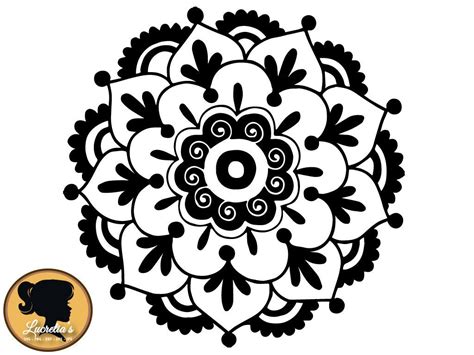 Flower Mandala SVG Cut Files for Vinyl Cutters Screen