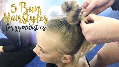 5 Different Gymnastics Hairstyles| Carissa SGG - YouTube