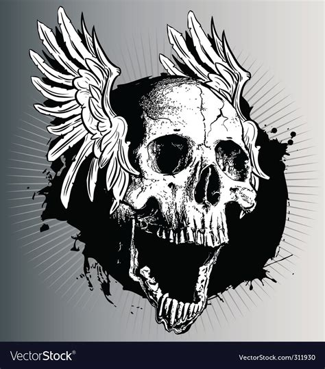 Skull And Wings Logo