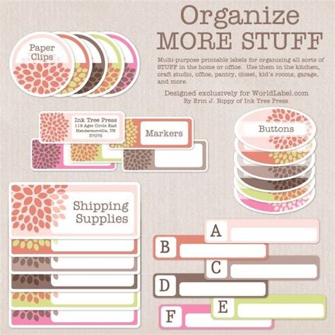 Organizing labels for more stuff – Artofit