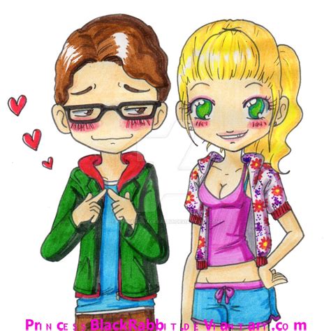 Leonard and Penny by PrincessBlackRabbit on DeviantArt